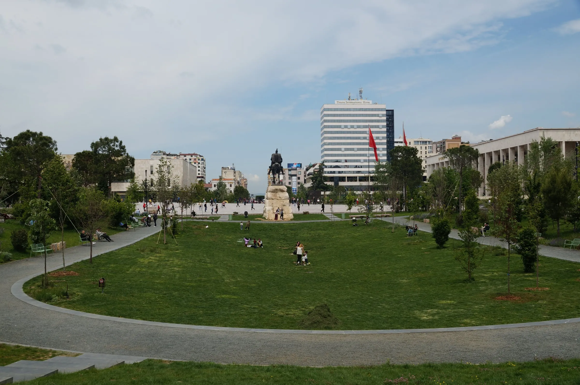 Piazza Skanderbeg a Tirana