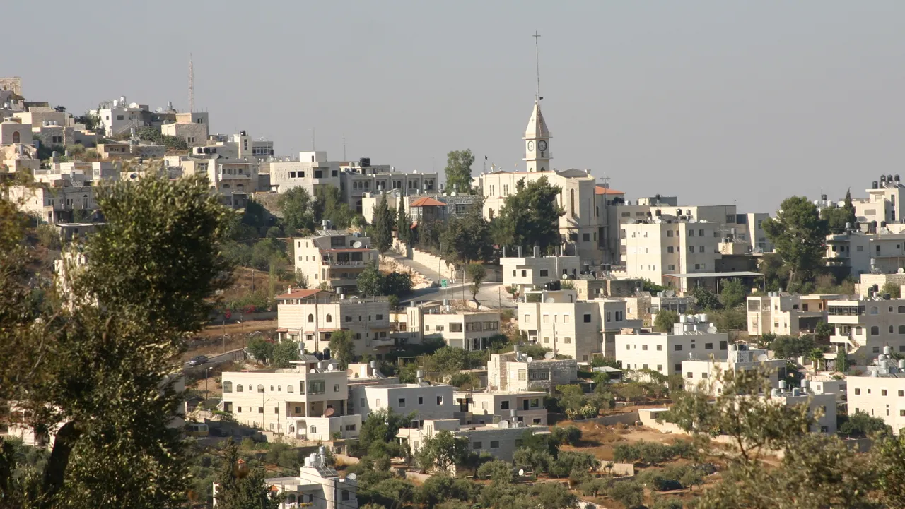 Veduta del villaggio di Taybeh, in Cisgiordania