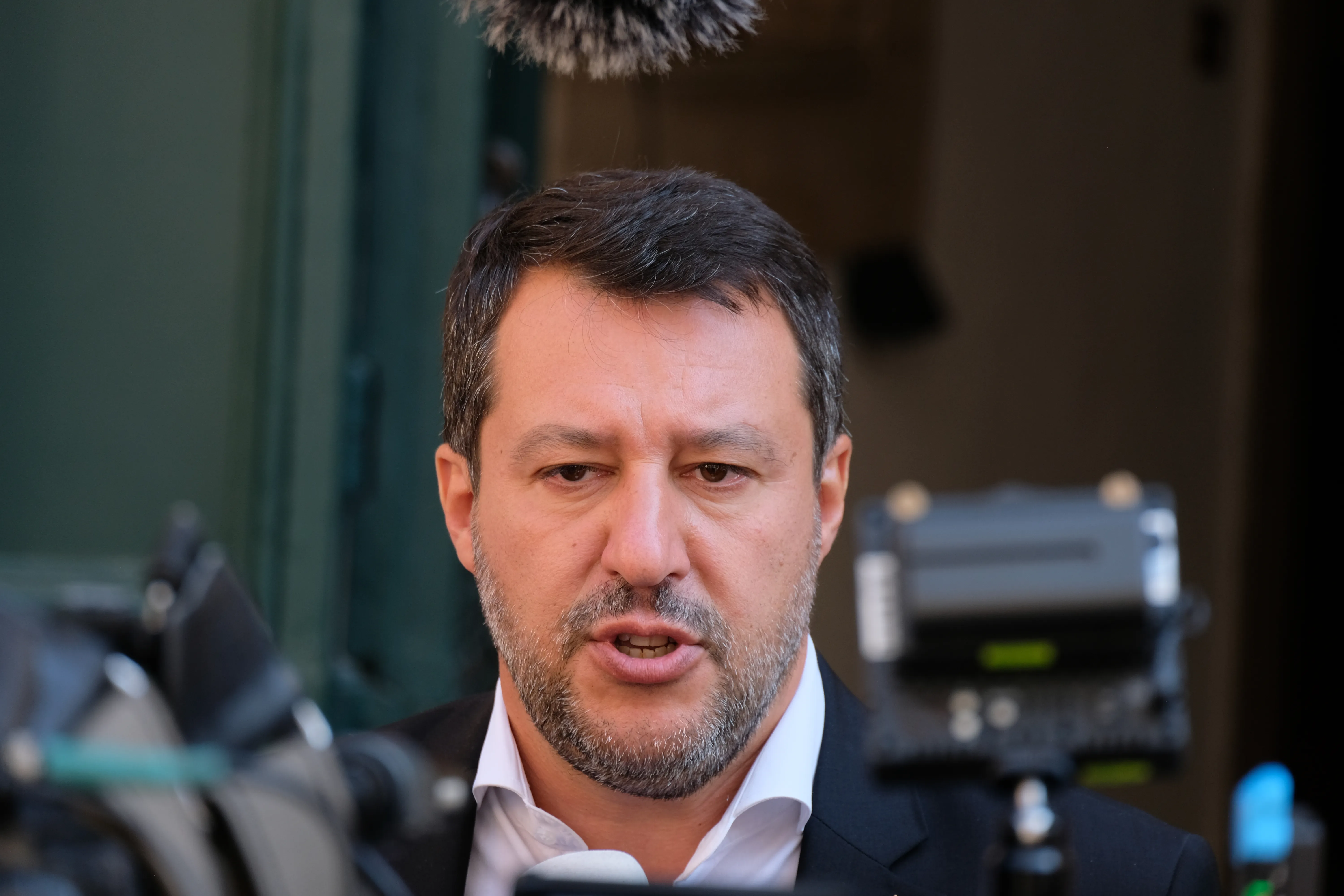 Matteo Salvini durante un evento pubblico nel settembre 2021