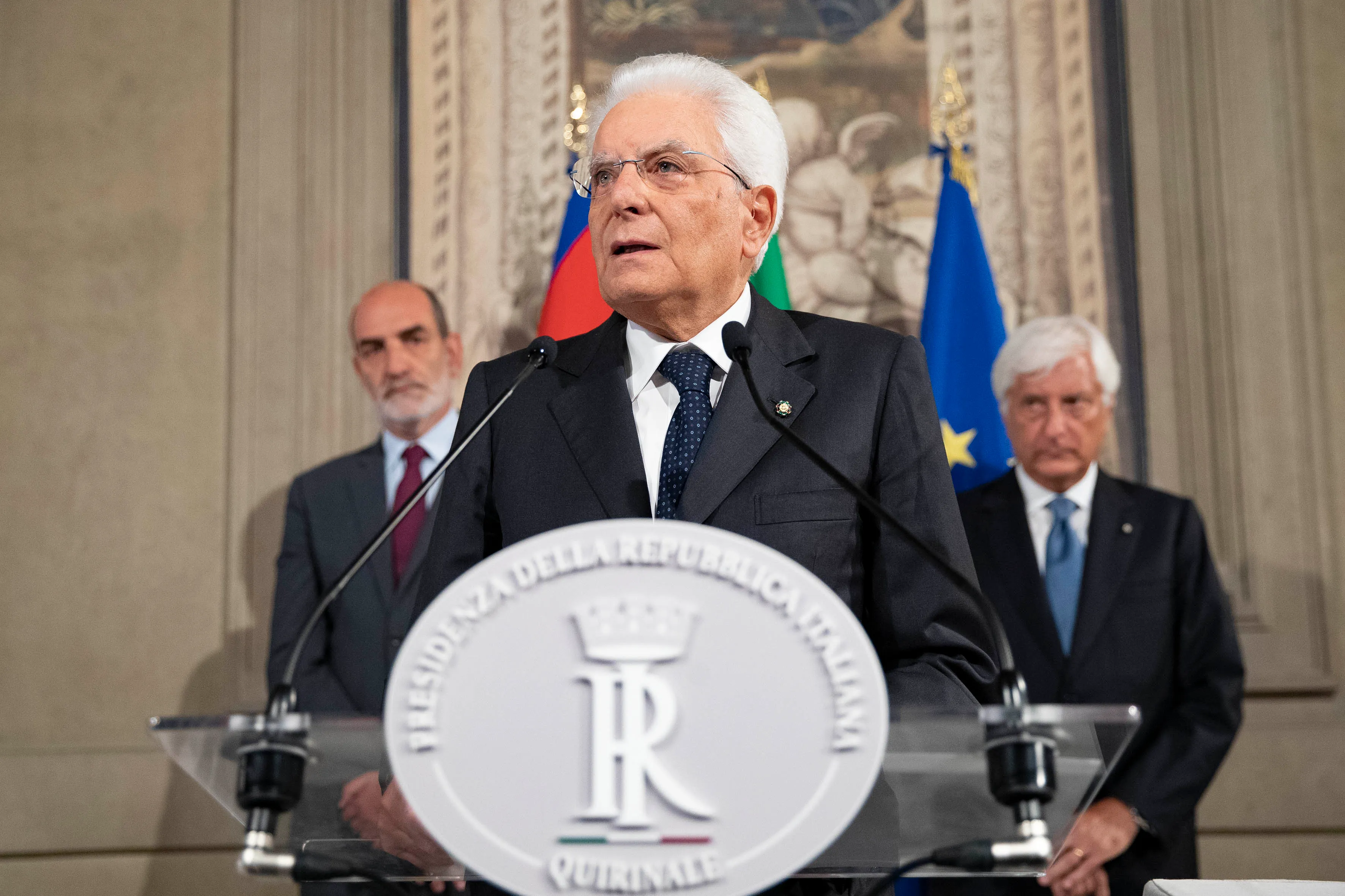 Il presidente della Repubblica Sergio Mattarella