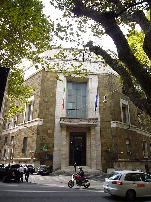 Palazzo Piacentini in via Veneto a Roma, sede del Ministero delle Imprese e del Made in Italy