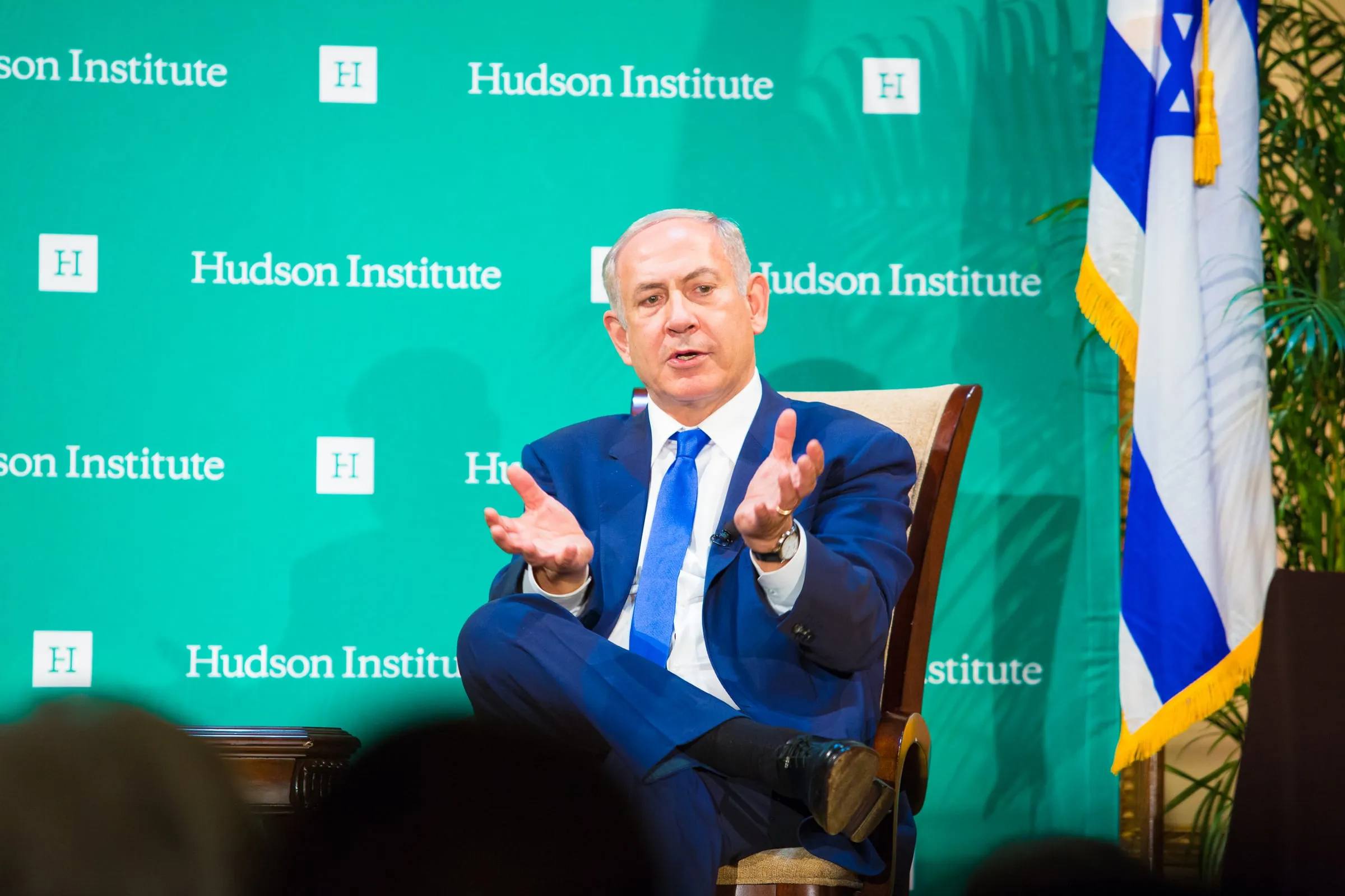 Benjamin Netanyahu riceve il premio Herman Kahn dell'Hudson Institute