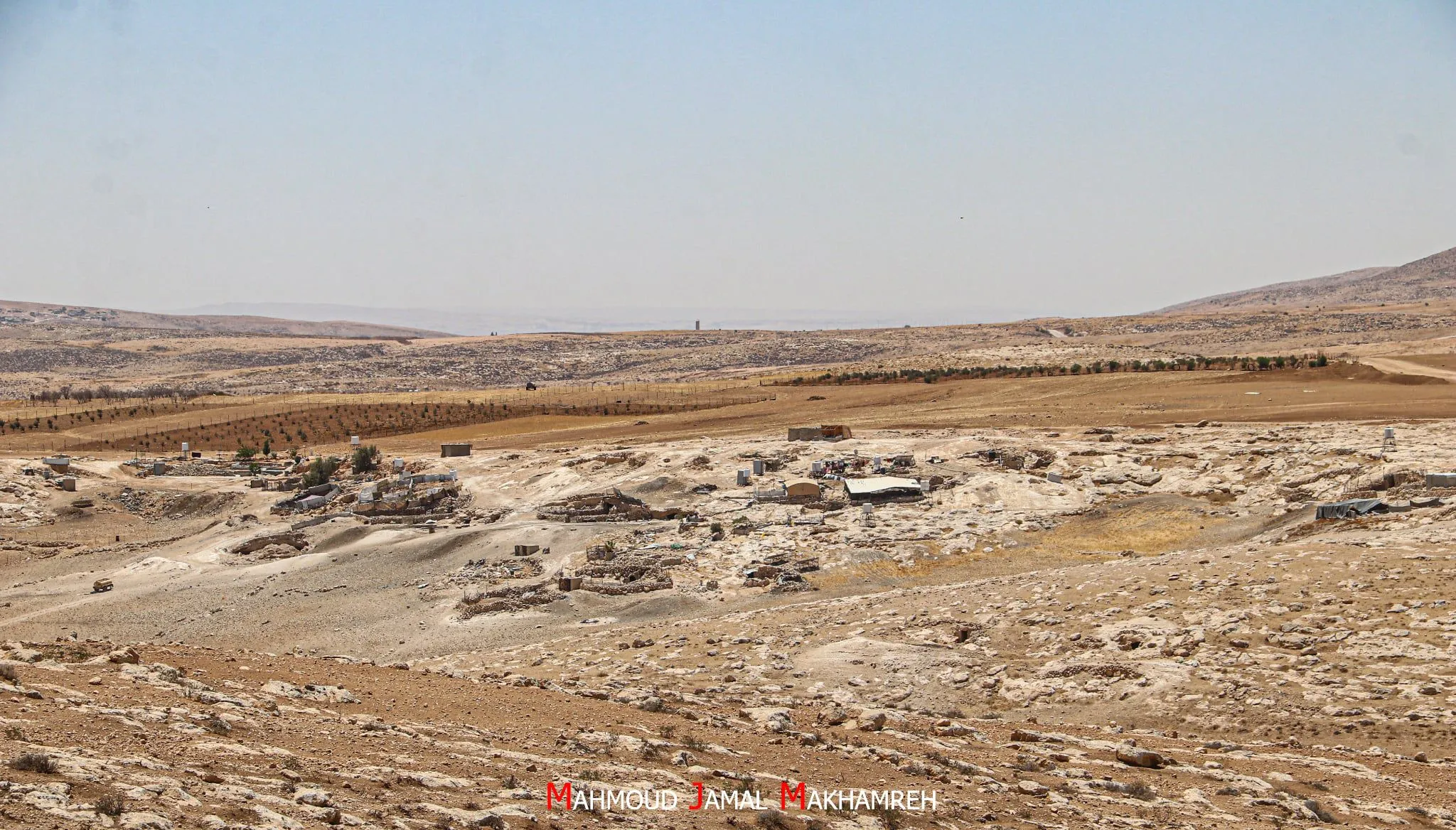 Veduta generale di Al-Mirkaz, a Masafer Yatta, in Cisgiordania