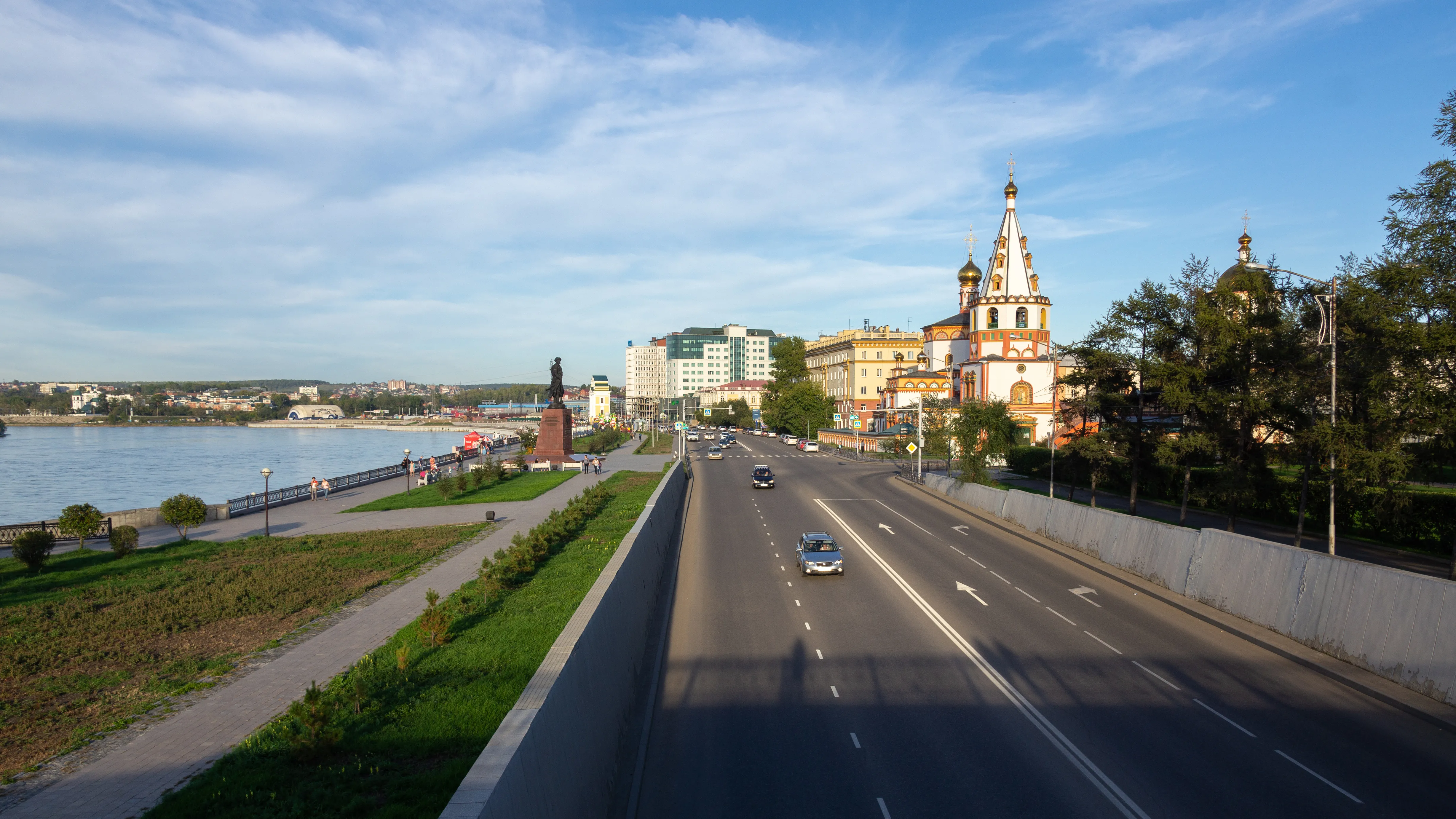 Veduta della città di Irkutsk, in Siberia