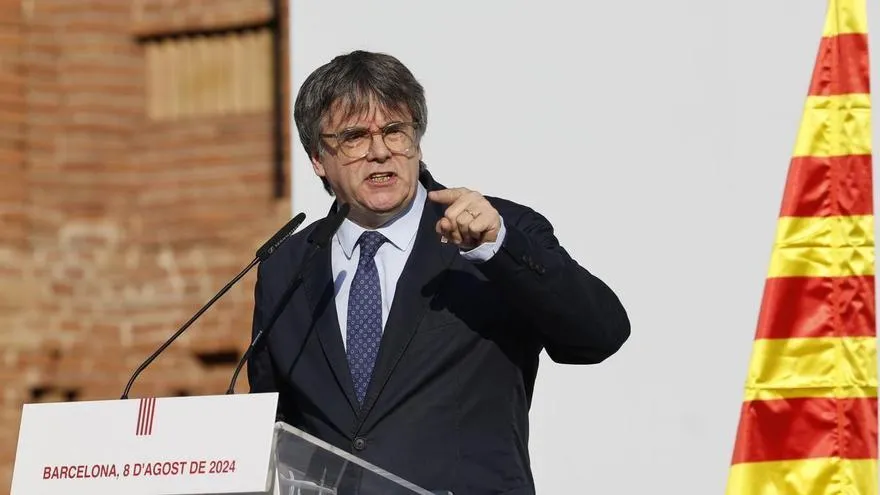 Carles Puigdemont a Barcellona nel 2024
