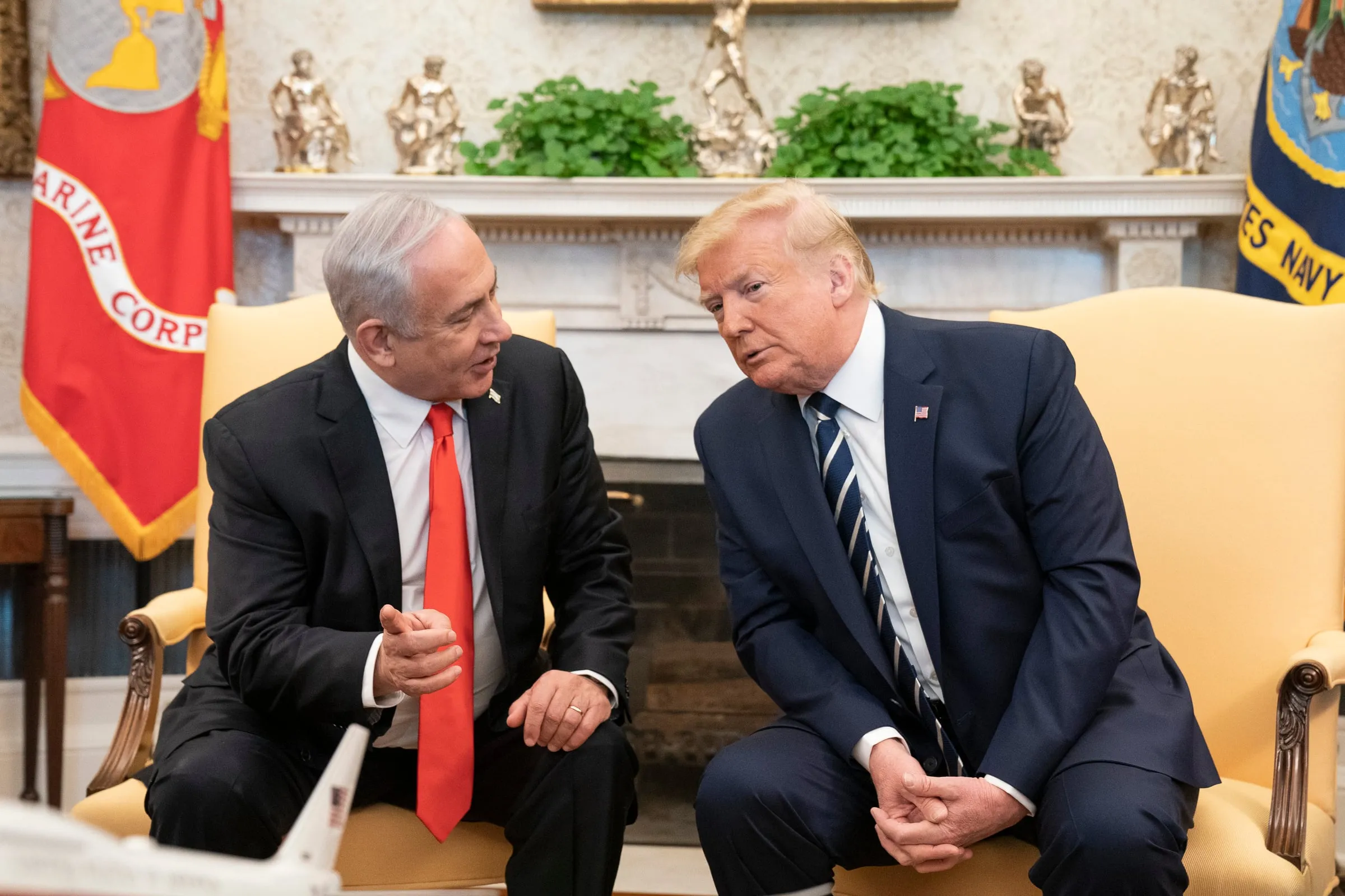 Donald Trump e Benjamin Netanyahu alla Casa Bianca